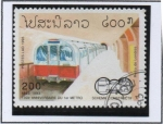 Stamps Laos -  130 Anv. Primer sistema d' Metro, London