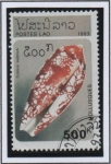 Stamps Laos -  Conus aulicus