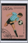 Stamps Laos -  Campeonato mundial d' Futbol Estados Unidos