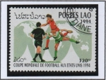 Stamps Laos -  Campeonato mundial d' Futbol Estados Unidos