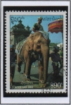 Stamps Laos -  Elefantes Ceremoniales