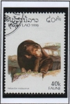 Stamps Laos -  Oso malayo