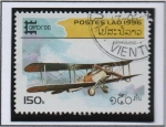 Stamps Laos -  Aviones Antiguos, De Haviland DH-4