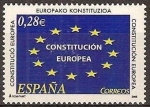 Stamps : Europe : Spain :  ESPAÑA 2005 4141 Sello Nuevo Constitución Europea Bandera Michel4016