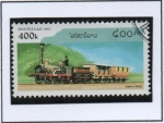 Stamps Laos -  Locomotoras d' Vapor, Adler, 1835