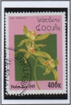 Stamps Laos -  Orquídeas, Ymbidianum lowianum