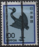 Stamps Japan -  Grulla d' plata