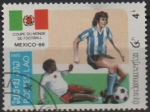 Stamps Laos -  Copa mundial d' Mexico