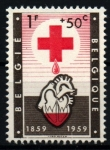 Stamps Belgium -  serie- Centenario Cruz Roja