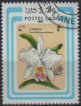 Stamps Laos -  Cattleya