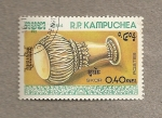 Stamps Cambodia -  Instrumentos musicales