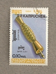 Stamps Cambodia -  Instrumentos musicales