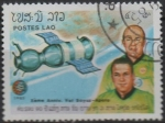 Stamps Laos -  Vuelo d' Apolo-Soyuz, 10 Anv.