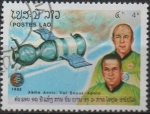 Stamps Laos -  Vuelo d' Apolo-Soyuz, 10 Anv.