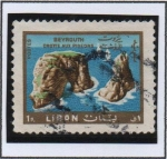 Stamps Lebanon -  Rocas d' Paloma