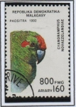 Stamps Madagascar -  Aves, Cyanoramphus novaezelandiae