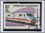 Sellos de Africa - Madagascar -  Locomotoras Modernas; Siemens Inter-City Express