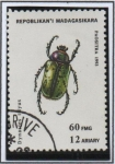 Stamps Madagascar -  Insectos: Dynastes tityus