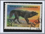 Stamps Madagascar -  Ccanis lupus