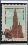 Stamps Madagascar -  Catedrales: Amberes, Belgica