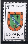 Stamps Spain -  Escudo de España  Sahara