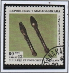 Stamps Madagascar -  Tenedor y Cuchara