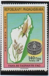 Stamps Madagascar -  L. Anv. D' l' FAO