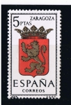 Stamps Spain -  Escudo de España  Zaragoza