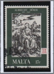 Stamps Malta -  Grabados, Durer, Virgen y niño