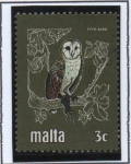 Stamps Malta -  Lechuza