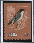 Stamps Malta -  Curruca sarda