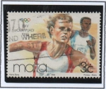 Stamps Malta -  Olimpiadas d' Verano Barcelona, Corredores