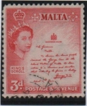 Stamps Malta -  Isabel y Proclamación de 1942