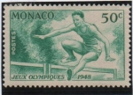 Stamps Monaco -  Juegos Olimpicos Londres'48: Obstáculos