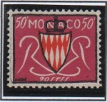 Stamps Monaco -  Escudo d' Armas d' l' Familia Grimaldi