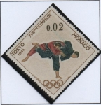 Stamps Monaco -  Juegos Olímpicos, Tokio; Judo