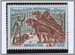 Stamps Monaco -  Festival d' Circo Internacional, Domador y Tigres