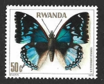 Stamps Rwanda -  907 - Mariposa