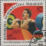 Stamps Madagascar -  Olimpiadas d' verano, Barcelona: Pesas