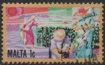 Stamps Malta -  Cultivo d' Algodon