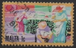 Stamps Malta -  Cultivo d' Algodon