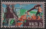 Stamps Malta -  Construcion Naval