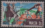 Stamps Malta -  Construcion Naval