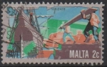 Stamps Malta -  Construcion Naval