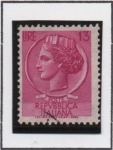 Sellos de Europa - Italia -  Moneda Syracuse