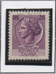 Sellos de Europa - Italia -  Moneda Syracuse