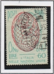 Stamps Italy -  Admision d' Italia en l' Naciones Unidas