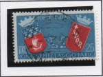 Stamps Italy -  3 Anv. d' Hemanamiento Roma-Paris