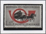 Stamps Italy -  Dia d' sello, Cuerno d' correos y Diligencia