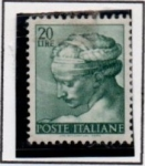 Stamps Italy -  Diseños d' l' Capilla Sixtina; Sybil Libio